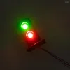 Decorative Figurines 5 Lamp Posts OO HO Gauge 20mm LEDs Made Green/Red Dwarf Signals 2 Aspects Model Train Scenery Or Street Layout