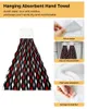 Handtuch Geometrische Streifen rot schwarz weiße Handbadezimmer liefert weiche saugfähige Küchenzubehör Reinigungsgerichte