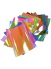 Adesivos de janela adesivo holográfico opal 12 "x8" 15 folhas pacote de pacote diy permanente para silhueta Cricut cameo CH01-15
