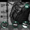 Borse borse da palestra zaino Duffle - viaggi di viaggio per uomini allenatore di donne sport militari resistenti alla lacrima impermeabile