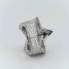 Medboo Fashion Jewelry Hiphop 10k Gold Biker Полностью заклебал большие звезды Moissanite Ring Dewellery для мужчин