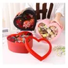 Set impermeabile a forma di cuore a forma di cuore 2 finestra trasparente San Valentino Mother's Love Box