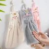 Towel Cute Kitchen Bathroom Hand Towels Microfiber Super Absorbent Coral Velvet Tableware Cleaning Kids Soft Hanging