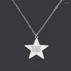 Pendant Necklaces Sister Gifts Little Middle Big Necklace Friendship Engraved Necklac Stainless Steel Star Jewelry