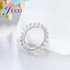 Anelli a grappolo 925 Sterling Silver Bridal Wedding Engagement Impostazione di gioielli da donna di alta qualità