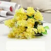 Fiori decorativi tavolo da pranzo artificiale decorazione di seta giacinti pianta bouquet pianta di San Valentino simulazione di simulazione gialla giallo giacinto