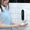Flüssiger Seifenspender 450 ml Automatische Smart Wall Mounted LED Shampoo 3 Modi Sprühgerät Badezimmer Toilettenzubehör weiß
