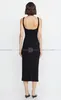 Casual Dresses 2024 High Street Fashion Women's Sexy Strapless Pure Color Chest Forming Slim Fit Bodycon Dress