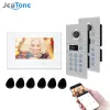 Interphone Jeatone 7 pouces Video wifi sans fil Interphone pour la maison 1080p Carte électromagnétique de la carte électromagnétique Ahd Screen Interphone System