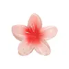 Griffes de cheveux colorés rétro 8cm Hawaiian Egg Blossom Beach Vacation Style Clips Hair Clips Flower Large Hair Claw Hairpin For Women Girls Accessories Wholesale 012