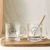 Mugs Cute Milk Mug Coffee Glass Cartoon Water Cup Breakfast Cereal For Office Couple Girls Boys Gift