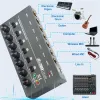 Stand DX600 Audio Interface 6 8 Channel Stereo hörlurarförstärkare Ultra Lownoise Sound Mixer Recording Studio Monitor för gitarr