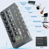 Stand DX600 واجهة الصوت 6 8 قناة مكبر للصوت ستيريو سماعة الرأس Ultra Lownoise Sound Mixer Monitor Monitor for Guitar