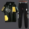 Tracksuits voor heren kleding alfabet sportpakken kapbroek met capuchon sets tracksuit sweatshirt top jogging t shirt man basic zomer cool