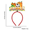Nya europeiska cup fotboll pannband fans jer upp rekvisita fotboll temaparti dekoration ab88