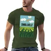 Tanques masculinos tops smallville camiseta impressionante meninos t camisetas lisas roupas vintage brancas de altura