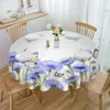 Tableau de table de la table country fleurs de printemps papillon imperméable de mariage de mariages de vacances de vacances Couverture de café