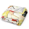 Filtar godis anime mjuk varm flanell kast filt sängkast för säng vardagsrum picknick reser hem soffan