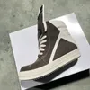 Lässige Schuhe Dekherw Männer Schuh hohe obere runde Frauen Sneaker Qualität Brown Geobasket Kuh Wildleder Zip Luxus dicker Spalte Flachknöchelschuh