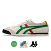 Designer onitsukas tiger mexico 66 Casual Shoes الرجال والنساء ملابس سحابة فضية الأخضر الأصفر والأبيض الأسود أحذية رياضية قماش【code ：1】