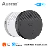 Detector tuya wifi deursensor alarm smart home draadloze trillingsdetector raam glazen pauze beveiligingsbeveiliging 130dB alarmgeluid