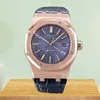 Męskie Casual Watch Designer Luksusowy automatyczny ruch zegarki Wysokiej jakości Rose Gold Rozmiar 41 mm 2813 MOVEMENT 904L Pasek ze stali nierdzewnej Wodoodporny szafir