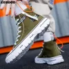 Boots Men Shoes Vulcanize Canvas Chaussures High Top Sneakers Casual Breathable Platform Shoes Man Trainers Tenis Masculino Chunky Sneakers