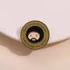 Es gibt keine Fehler, nur glückliche Unfälle Emaille Pin Cartoon Round inspirierende Brosche Revers Rucksack Abzeichen Kunst Schmuck Geschenk