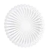 Platenharslade rond wit geplooide bloemblaadje in gevormd grote capaciteit decoratief plaat home decor cadeau