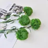 Fleurs décoratives 5pcs Green artificiel Dianthus Latex Onion Ball Fake Plants DIY Bouquet de mariage DÉCOR DÉCOR