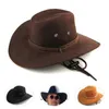 Berets 2024 Ankunft Männer Frauen 3 Farbe großer Kremphut Cowboy für Mann Millinery Outdoor Sunbonnet Casual Fashion Herren