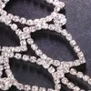 Cavalchi di caviglia a catena floreale di fidanzamento da sposa Accessori per tacchi ad alto tacco Bracciale di strass semplice per le donne gioielli