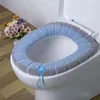 Tuvalet koltuğu kapaklar Yastık kapağı Sapa ile çoklu renkler daha kalın yumuşak mat yeniden kullanılabilir WC banyo dekorasyon aksesuarları