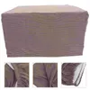 Chair Covers Chairs Stools Cover Decorative Cushion Square Footrest Step Elastic Slipcover Protector Shoe Change