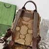 Dubbele letters Solid Haspack Style Bag Luxury Designer Brand Merkontwerper Backpack Bags Luxe Mode Shoulder Cross Body Lady