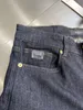 2024 Spring Automne Match Imprimez jeans pour hommes Light Light Washed Man's Long Crayer Pantal WCNZ037