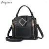 Bolsas de ombro 2024 Moda PU Leather Feminina Bolsa Crossbody Summer Bolsa Bolsa Viagem Bolsas