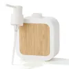 Opslagflessen Refilleerbare soap Dispenser Lekbestendige bamboe Modern herbruikbare multifunctioneel ideaal voor handlotionshampoo