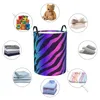 Laundry Bags Basket Storage Bag Waterproof Foldable Neon Tiger Pattern Dirty Clothes Sundries Hamper