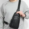 Factory wholesale mens handbags 5 colors outdoor sports leisure backpack vertical multi-layered leather shoulder bag daily Joker black men chest bag 8102#