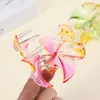 8 cm Corea a forma di fiori Clip artigli clip da donna Donne ragazze trasparenti artigli di granchio artiglia