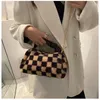 Sacs à bandouliers Fashion Grace Trend Crossbody Body Simplicity loisir Luxurious Plaid Furry Handbag Plux Faux Fur Soft Leopard Tote