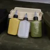 Sacos de armazenamento acampamento ao ar livre piqueniques churrasco portátil garrafas de óleo pequenas kettles vinagre molho de molho prensado