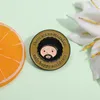 Es gibt keine Fehler, nur glückliche Unfälle Emaille Pin Cartoon Round inspirierende Brosche Revers Rucksack Abzeichen Kunst Schmuck Geschenk