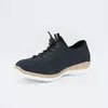 Chaussures décontractées printemps et d'été pour femmes Flat confortable Sneakers Ladies 2024 Lacet Up Black Ventilation