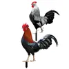 Garden Decorations 2 Pcs Poultry Statue Stake Chicken Yard Sign Hen Lawn Ornament Insert Acrylic Decor