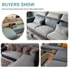 Stoelbedekkingen T-patroon Jacquard Sofa Cover vast elastisch kussen woonkamer wasbare spandex stoel slipcover chaise home