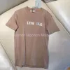 Tasarımcı Kadın Baslı BA Mektupları T-Shirt Yaz Kısa Kollu Kadınlar Yuvarlak Boyun Kısa Kollu Gevşek Çift Giyim Çift Erkekler Kadınlar Yarım Kollu