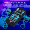 Microphones HD Voice Changer Device Multi Språk Karaoke Funktion Förskonande Universal Portable Sound Changer Card Fine Tuning for Live