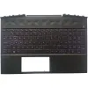 Kaarten Nieuw US laptoptoetsenbord voor HP Pavilion 15DK 15TDK TPNC141 met Palmest Upper Cover Achtergrond L57596001 L57593001